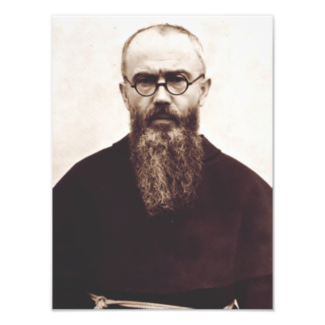 Foto Santo Maximiliano Kolbe sacerdote católico polaco (Frente)