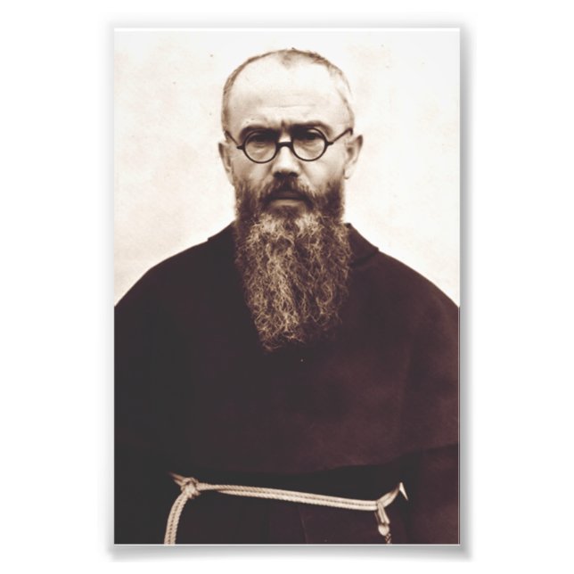 Foto Santo Maximiliano Kolbe sacerdote católico polaco (Frente)
