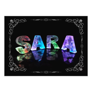 Foto Sara - El nombre Sara en luces 3D (Fotografía)