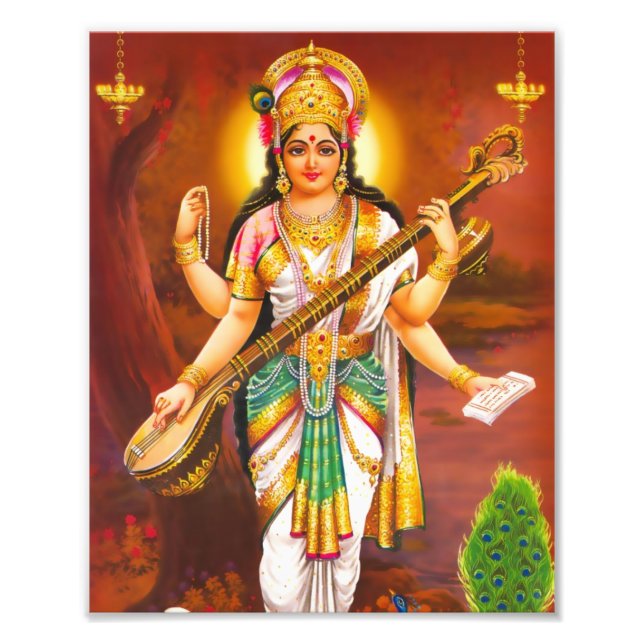 Foto Saraswati Print (8" x 10") - Versión 2 (Frente)