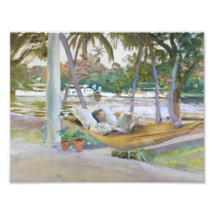 Foto Sargent John Singer - Figura en Hammock, Florida