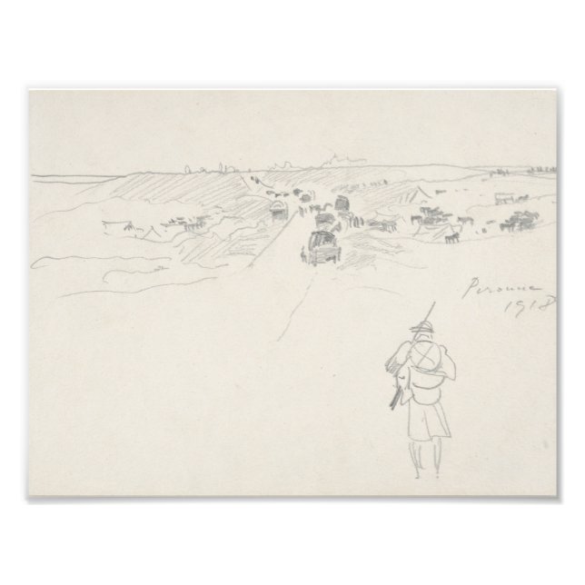 Foto Sargento John Singer - Carretera en Peronne (Frente)