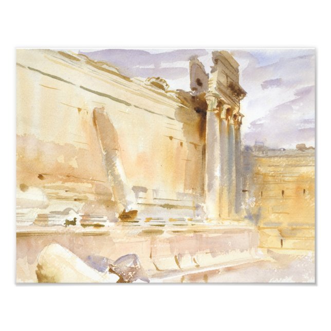 Foto Sargento John Singer - Templo de Bacchus, Baalbek (Frente)