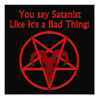 Foto Satanist Bad Thing Dark Humor Goat Pentacle