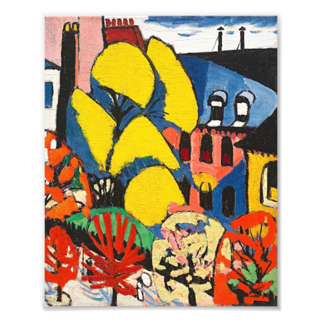 Foto Sayen - Árboles, pintura colorida, (Frente)