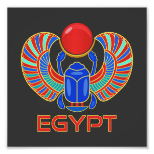 Foto Scarab egipcio con la palabra Egipto