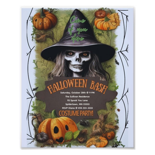 Foto Scary Witch Halloween Bash Costume Fiesta (Frente)