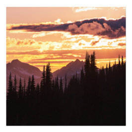 Foto Scenic Sunset Mountains Jungle Pine trees Fall Woo