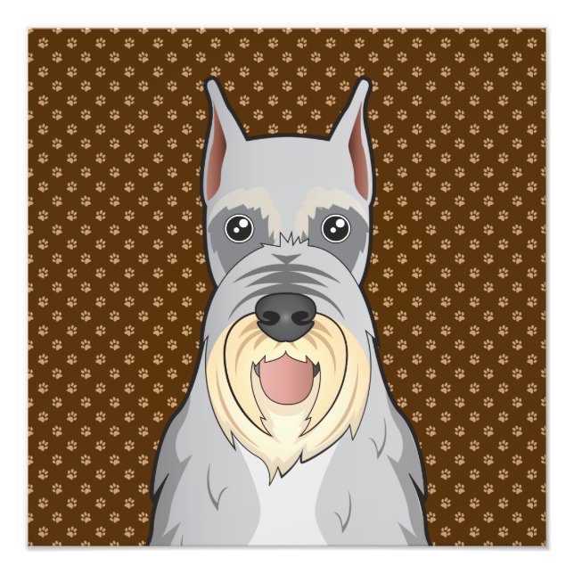 Foto Schnauzer Dog Personalizado Paws (Frente)