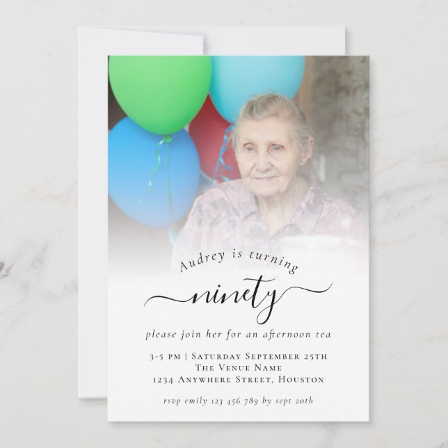 Foto Script 90º Invitación a la fiesta de cumpleañ (Anverso)
