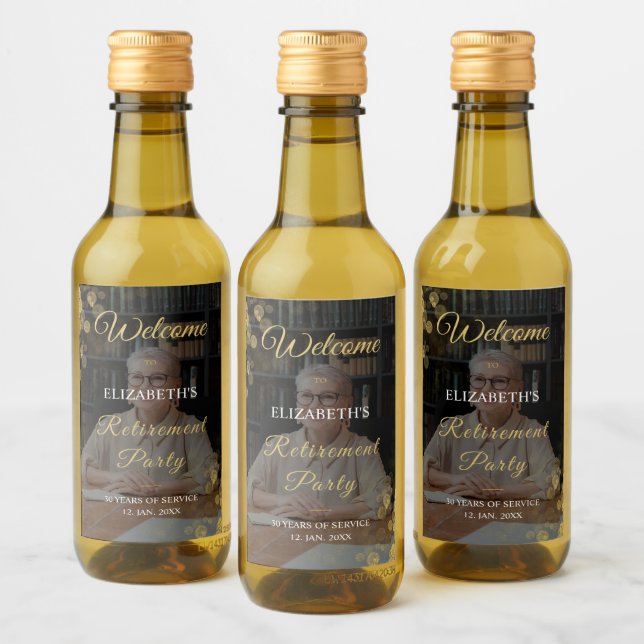 Foto Script Retirement Fiesta Gold Confetti (Botellas)