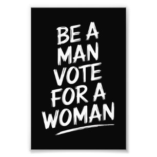 Foto Sé Un Hombre Vote Por Una MujerHarris 2024 Kamala