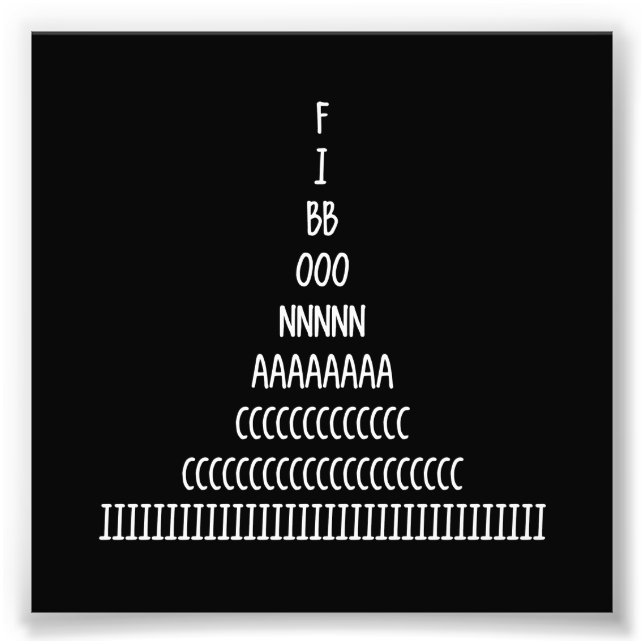 Foto Secuencia de Fibonacci (Frente)