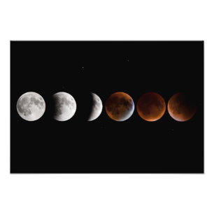 Foto Secuencia del eclipse lunar