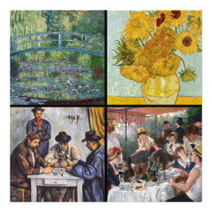 Foto Selección de varias obras maestras impresionistas
