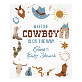 Foto Señal de Baby Shower de Vaquero Occidental