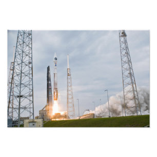 Foto Señal del fuego y de humo el despegue