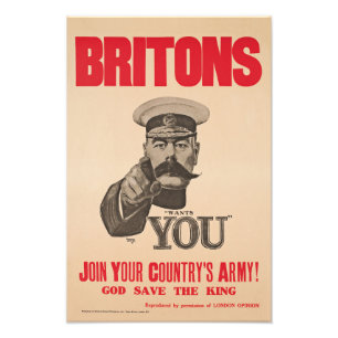 Foto Señor Kitchener Wants You WWI Propaganda británi