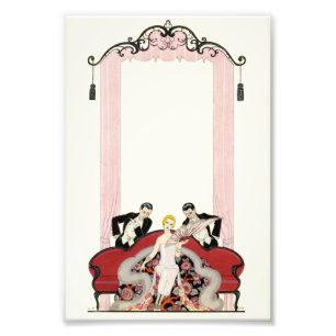 Foto Señora elegante en el art déco de París