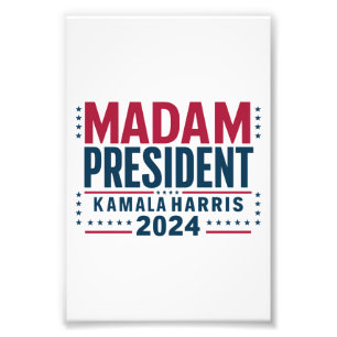 Foto Señora Presidenta Kamala Harris 2024 Vota Demócrat