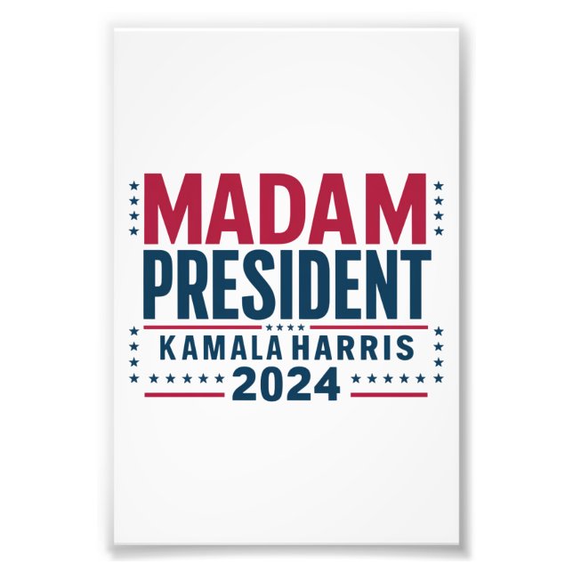 Foto Señora Presidenta Kamala Harris 2024 Votación demó (Frente)