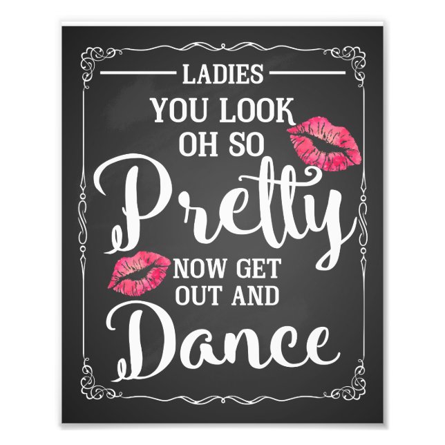 Foto señoras boda seña de baño divertido pizarra (Frente)