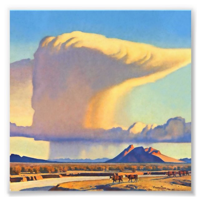 Foto “Sequía y aguacero” de Maynard Dixon (Frente)