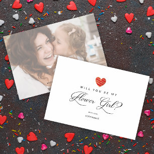 Foto: Serás mi Chica floral Corazón Rojo