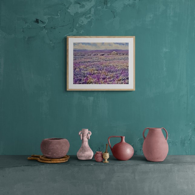 Foto Serene Lavender Fields: A Watercolour Dream (Subido por el creador)