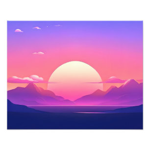 Foto Serene Sunset Dreamscape