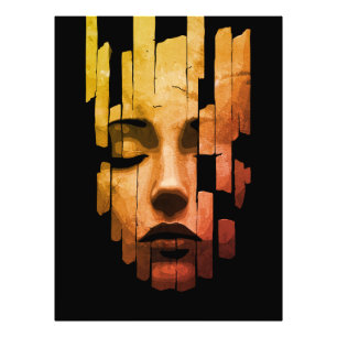 Foto Serenidad Fragmentada – Retrato Digital Surrealist