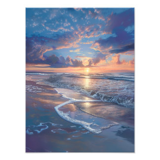 Foto Serenidad Golden Sunset - Tranquilidad Beach Wall 
