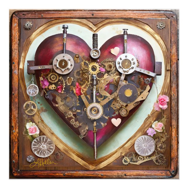 Foto Serie Steampunk Corazón Rojo Buff (Frente)