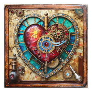 Foto Serie Steampunk de Glass Staint Sunflower Heart