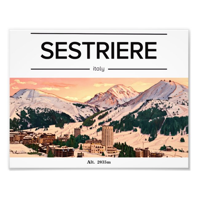 Foto Sestriere Sky resort Mountain poster (Frente)