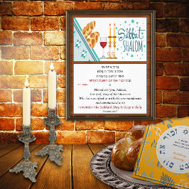 Foto Shabbat Shalom y verso hebreo