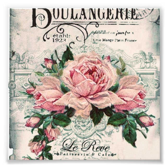 Foto shabby chic, desoupage, victoriano, moda francesa, (Frente)