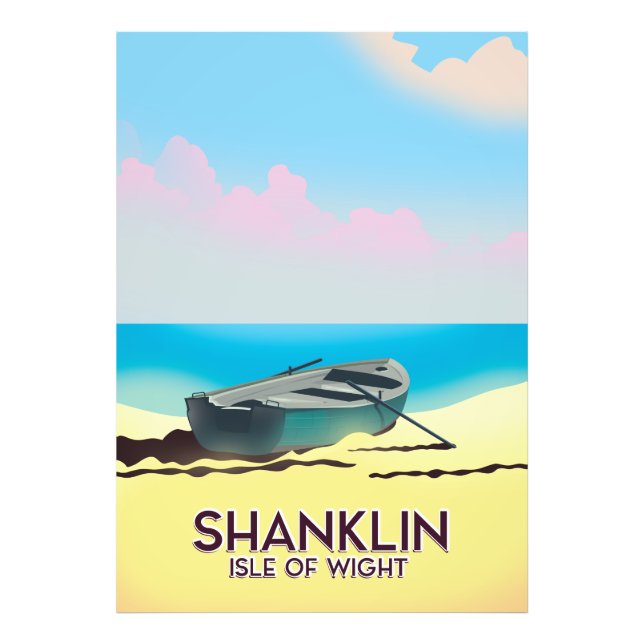 Foto Shanklin, poster de viaje de la isla de Wight (Frente)
