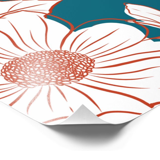 Foto Shema Israel en hebreo | Arte floral judío (Esquina)