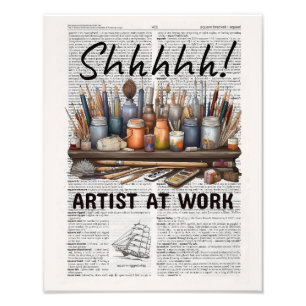 Foto ¡SHHH! Artista en el trabajo