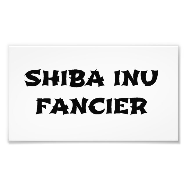 Foto shiba inu fancier (Frente)