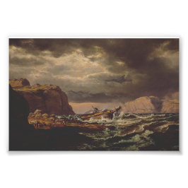 Foto Shipwreck on the Norwegian Coast by Johan Dahl 