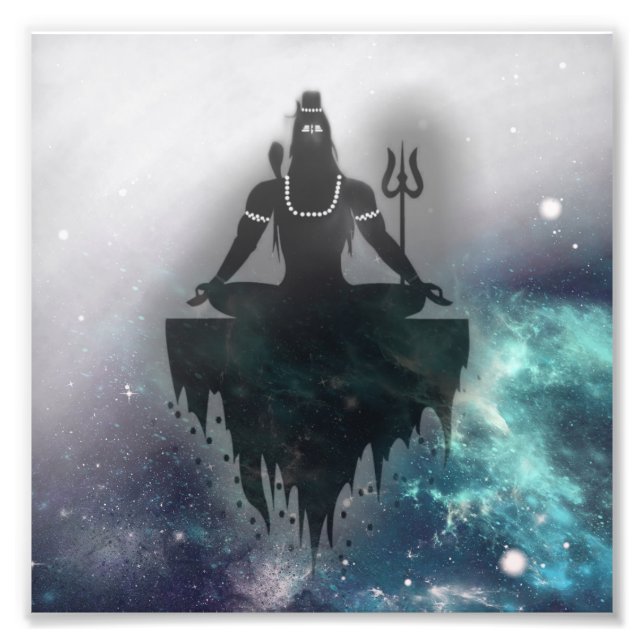 Foto Shiva en posición de meditación, un Dios universal (Frente)