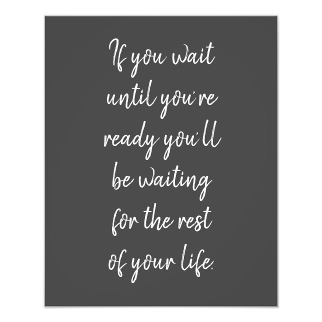 Foto Si espera hasta que esté listo para imprimir la fo (Frente)