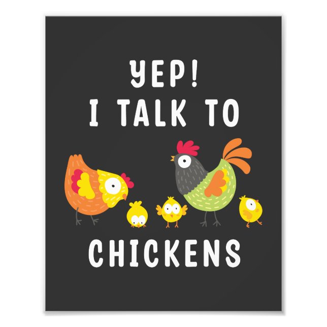 Foto Sí, Hablo Con Pollos (Frente)