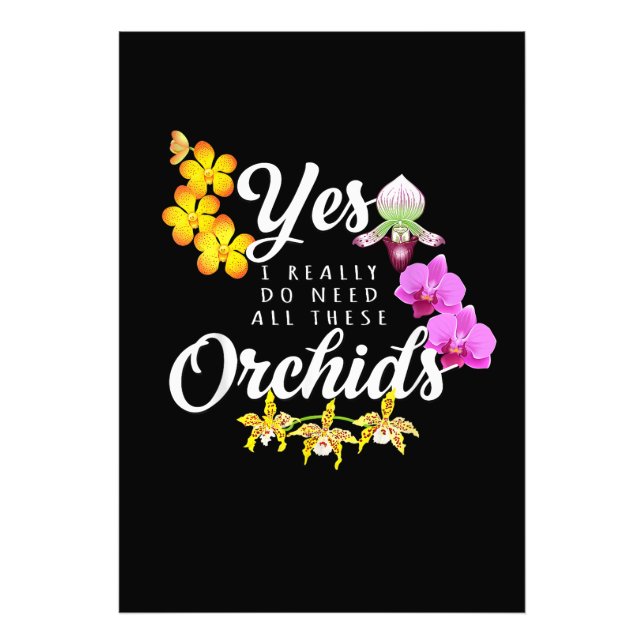 Foto Sí, realmente necesito todas estas orquídeas (Frente)