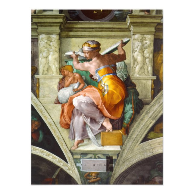 Foto Sibyl libio por Michelangelo (Frente)