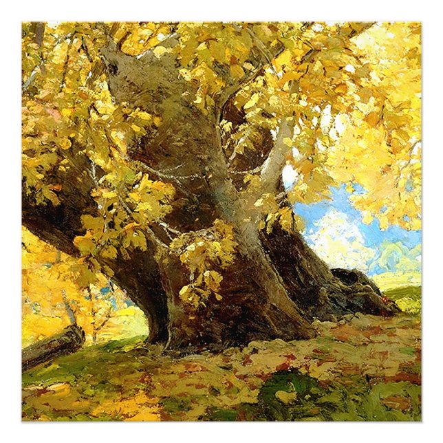Foto Sicomoro en Otoño por Edgar Payne (Frente)