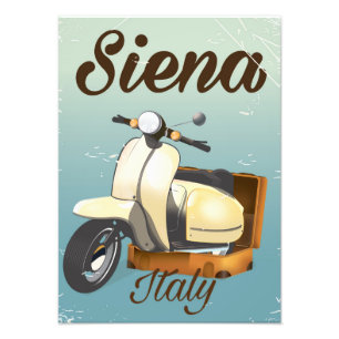 Foto Siena Italia poster de vacaciones en Scooter