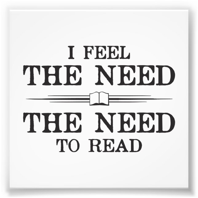 Foto Siento la necesidad de leer (Frente)